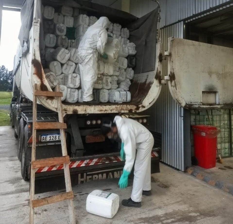 Nueva carga de envases fitosanitarios en La Paz: más de 3.000 unidades enviadas para su tratamiento